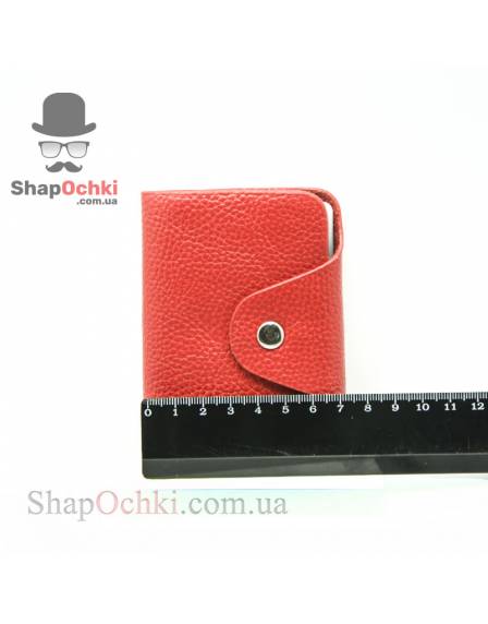 Візитниця жіноча Shaishi 2178, шкір/зам, червона