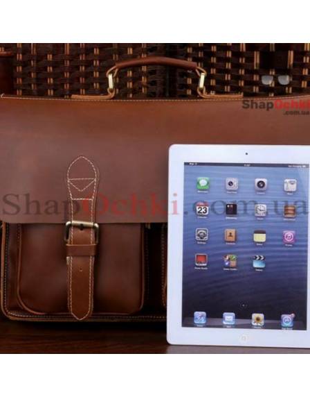 Портфель чоловічий Tiding Bag 7105X-1, шкіра, коричневий