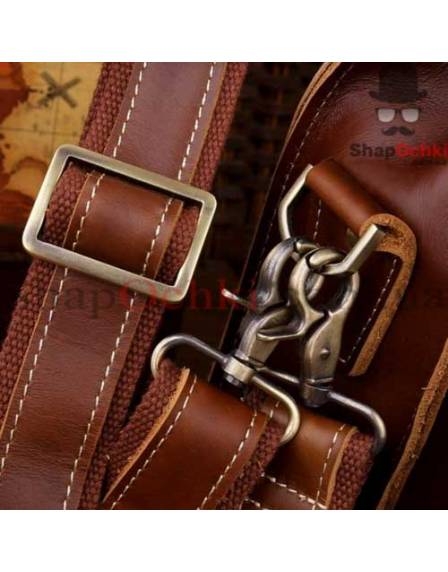 Портфель чоловічий Tiding Bag 7105X-1, шкіра, коричневий