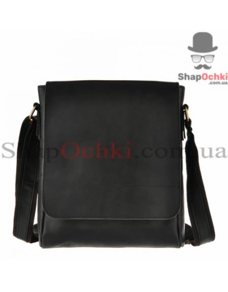 Сумка мессенджер мужская Tiding Bag G1157, кожа, черная