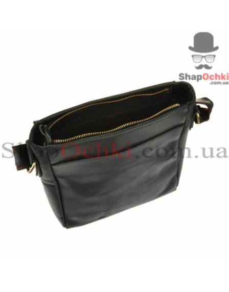 Сумка мессенджер мужская Tiding Bag G1157, кожа, черная
