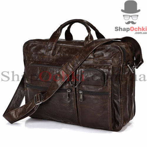 Сумка мужская Jasper&Maine 7093Q,  кожа,  цвет шоколадый