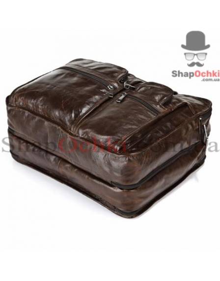 Сумка чоловіча Jasper&Maine 7093Q, шкіра, колір шоколадний