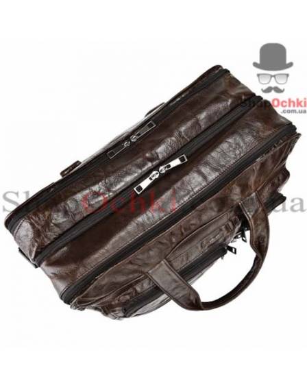 Сумка чоловіча Jasper&Maine 7093Q, шкіра, колір шоколадний