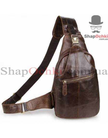 Сумка мужская Tiding Bag 2467C, кожа, кофейная