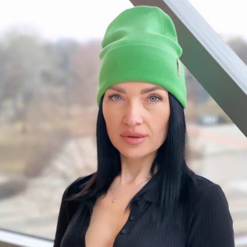 Шапка Ашва колір салатовый