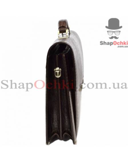 Портфель мужской Desisan, 206-142, кожа, коричневый