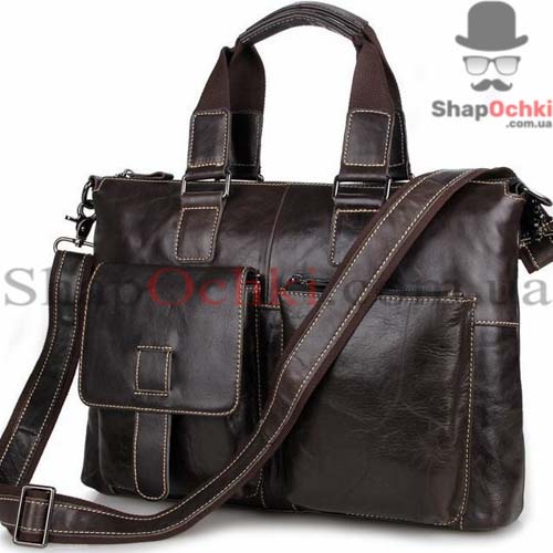 Сумка чоловіча Tiding Bag 7264J,  шкіра,  сіро-коричнева