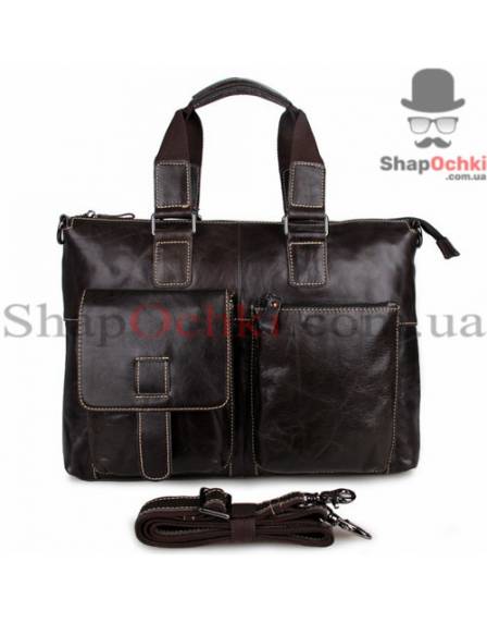Сумка чоловіча Tiding Bag 7264J, шкіра, сіро-коричнева