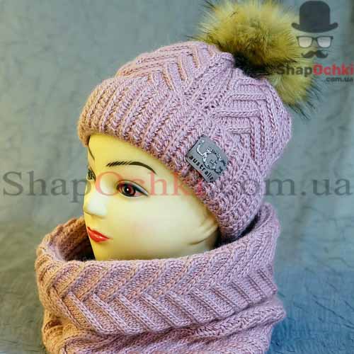 Комплект жіночий (шапка+хомут) Rioni,  Gerda Kom,  UGG Australia