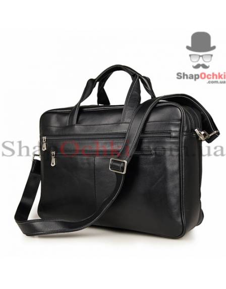 Сумка чоловіча Jasper&Maine 7319A, шкіра, чорна