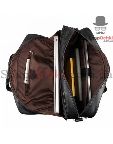 Сумка чоловіча Jasper&Maine 7319A, шкіра, чорна