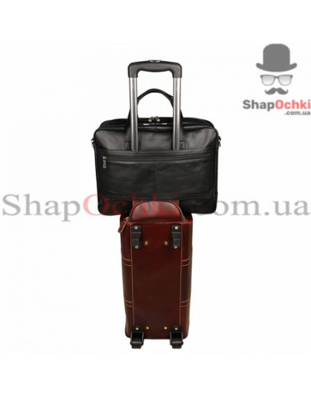 Сумка чоловіча Jasper&Maine 7319A, шкіра, чорна