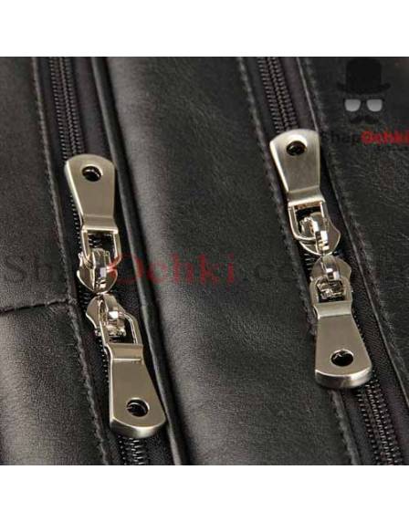 Сумка чоловіча Jasper&Maine 7319A, шкіра, чорна