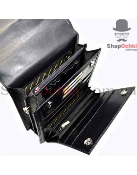 Портфель мужской Desisan, 5009-1, кожа, черный