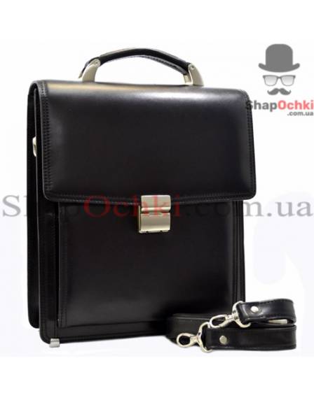 Портфель мужской Desisan, 5009-1, кожа, черный