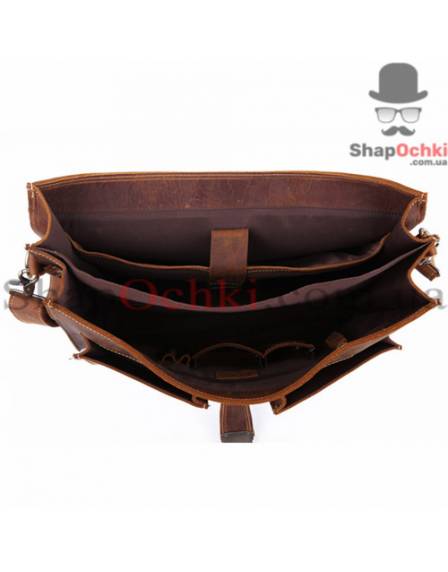 Портфель чоловічий Tiding Bag 7164R, шкіра, коричневий