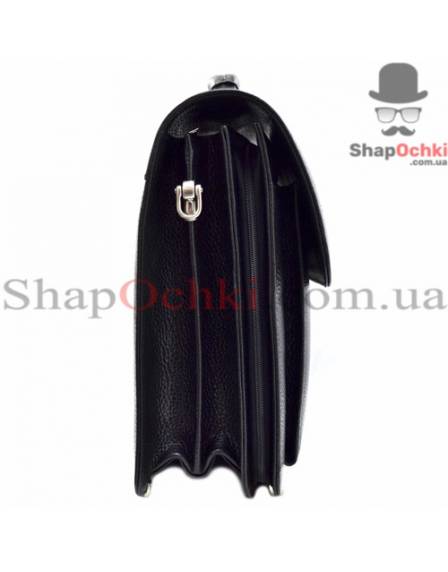 Портфель мужской Desisan, 217-011, кожа, черный