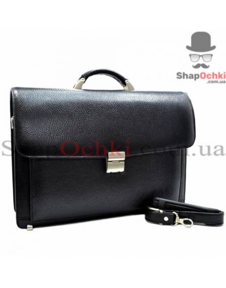 Портфель мужской Desisan, 217-011, кожа, черный