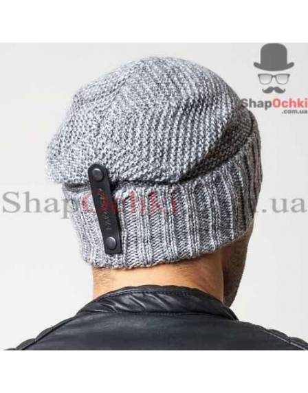Шапка чоловіча Caskona, Leon Unix, сірий меланж