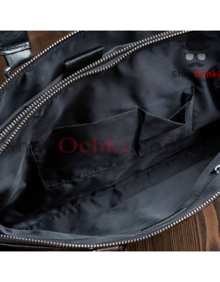 Сумка чоловіча Tiding Bag M5861-3A, шкіра, чорна