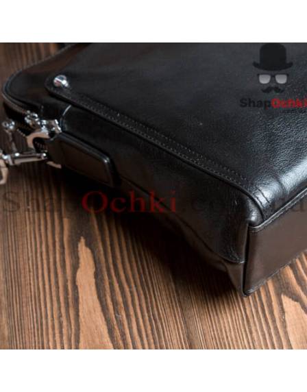 Сумка чоловіча Tiding Bag M5861-3A, шкіра, чорна