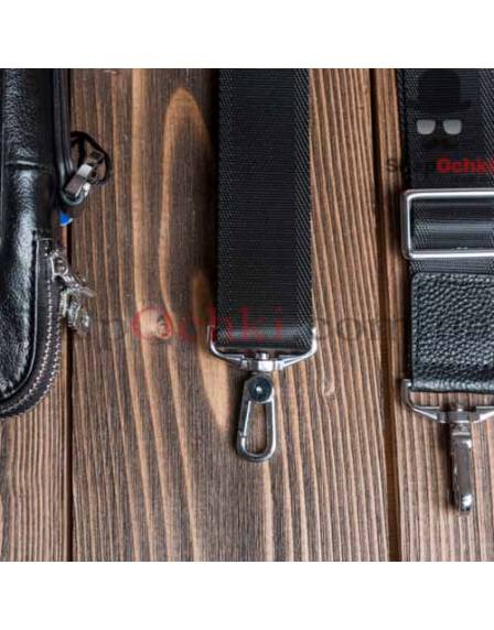 Сумка чоловіча Tiding Bag M5861-3A, шкіра, чорна