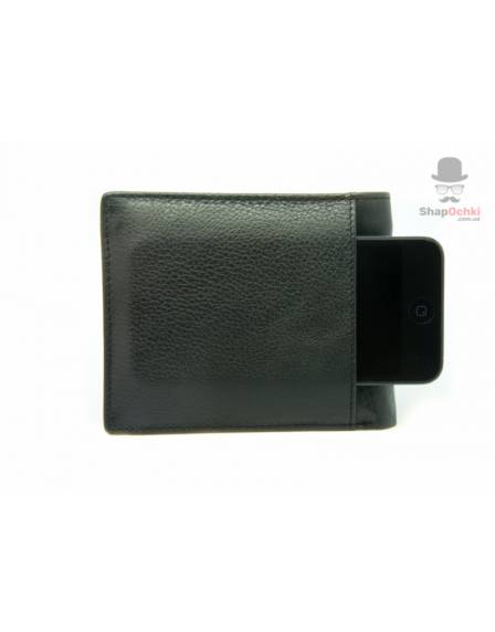 Гаманець чоловічий ST leather M-9, шкіра, чорний