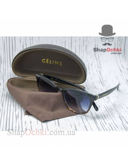 Окуляри сонцезахисні жіночі Celinе 41081-S, леопардово-чорні