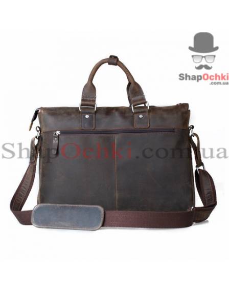 Сумка чоловіча Tiding Bag t1096, шкіра, темно-коричнева