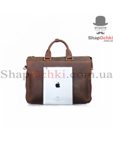 Сумка чоловіча Tiding Bag t1096, шкіра, темно-коричнева