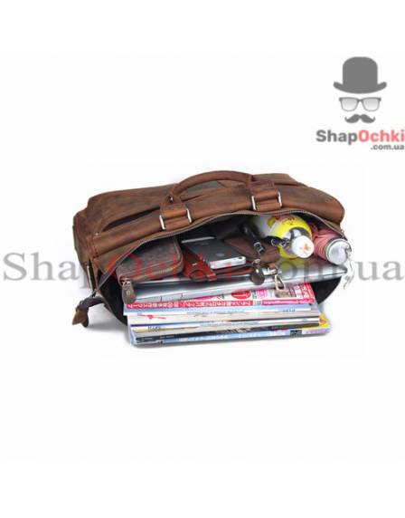 Сумка чоловіча Tiding Bag t1096, шкіра, темно-коричнева