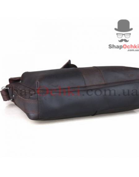 Сумка чоловіча Tiding Bag t1096, шкіра, темно-коричнева