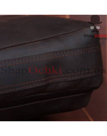 Сумка чоловіча Tiding Bag t1096, шкіра, темно-коричнева