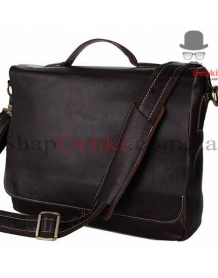 Сумка мессенджер мужская Tiding Bag 7108Q, кожа, шоколад