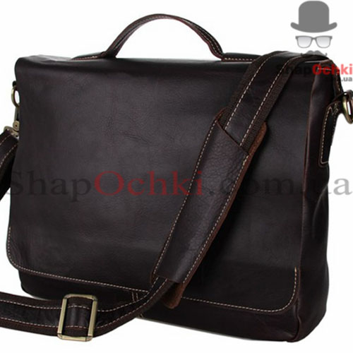 Сумка мессенджер мужская Tiding Bag 7108Q,  кожа,  шоколад