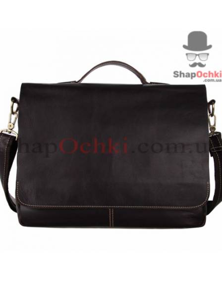 Сумка мессенджер мужская Tiding Bag 7108Q, кожа, шоколад