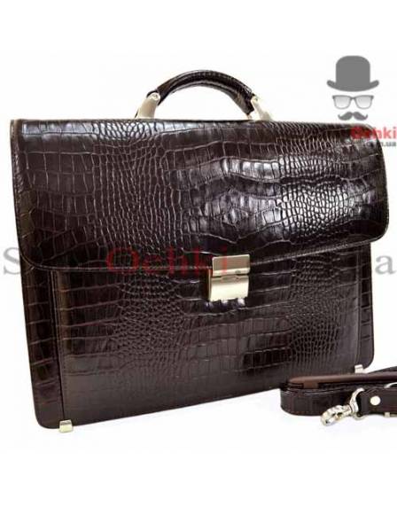Портфель мужской Desisan, 206-19, кожа, коричневый