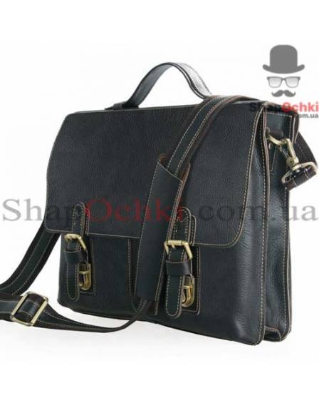 Портфель чоловічий Tiding Bag 7090A, шкіра, чорний