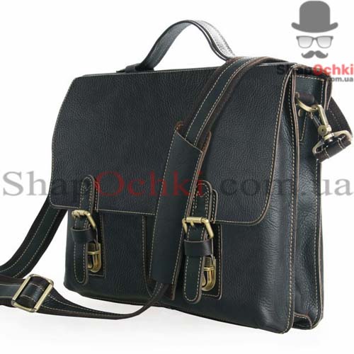 Портфель чоловічий Tiding Bag 7090A,  шкіра,  чорний