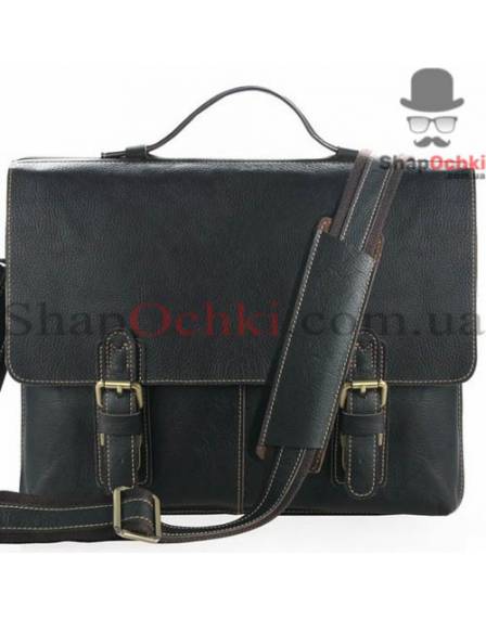 Портфель чоловічий Tiding Bag 7090A, шкіра, чорний