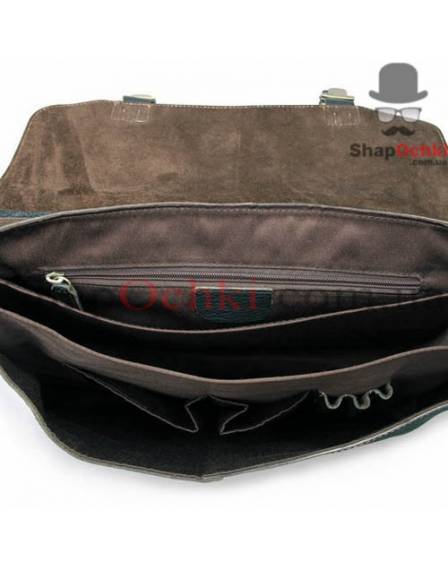 Портфель чоловічий Tiding Bag 7090A, шкіра, чорний