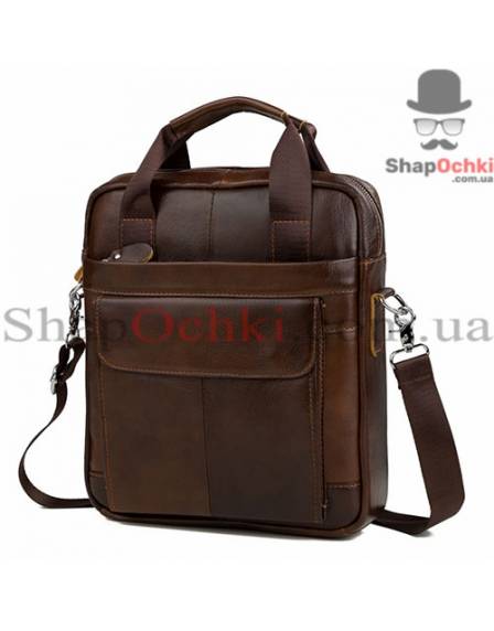 Сумка месенджер чоловіча Tiding Bag M38-8861C, шкіра, коричнева