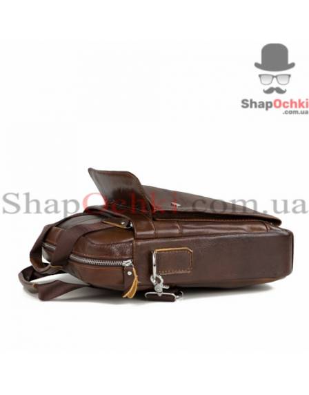 Сумка месенджер чоловіча Tiding Bag M38-8861C, шкіра, коричнева