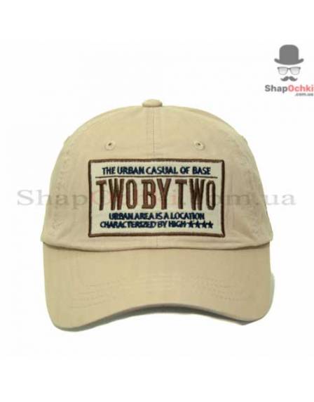 Бейсболка мужская Chunglim, Two by two, бежевая