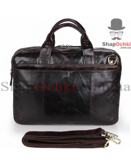 Сумка мужская Tiding Bag 7092-3C, кожа, коричневая