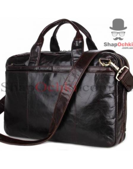 Сумка мужская Tiding Bag 7092-3C, кожа, коричневая