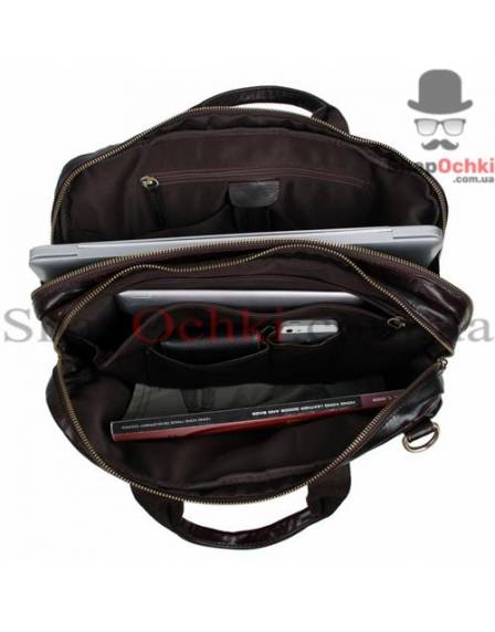 Сумка мужская Tiding Bag 7092-3C, кожа, коричневая