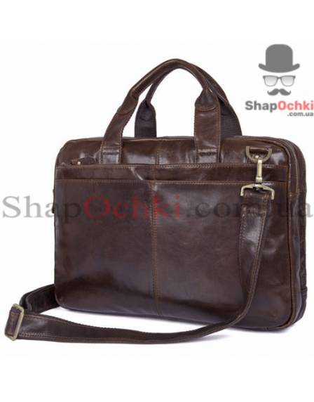 Сумка мужская Tiding Bag 7092-3C, кожа, коричневая