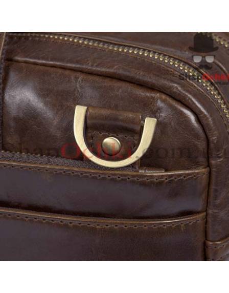 Сумка мужская Tiding Bag 7092-3C, кожа, коричневая